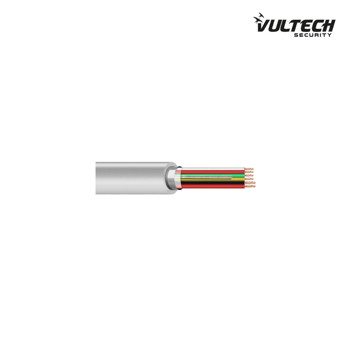 Cavo Allarme VulTech Security SC16101-100 4 Cavi + 2 Alimentazione 100m Bianco Plastica PVC