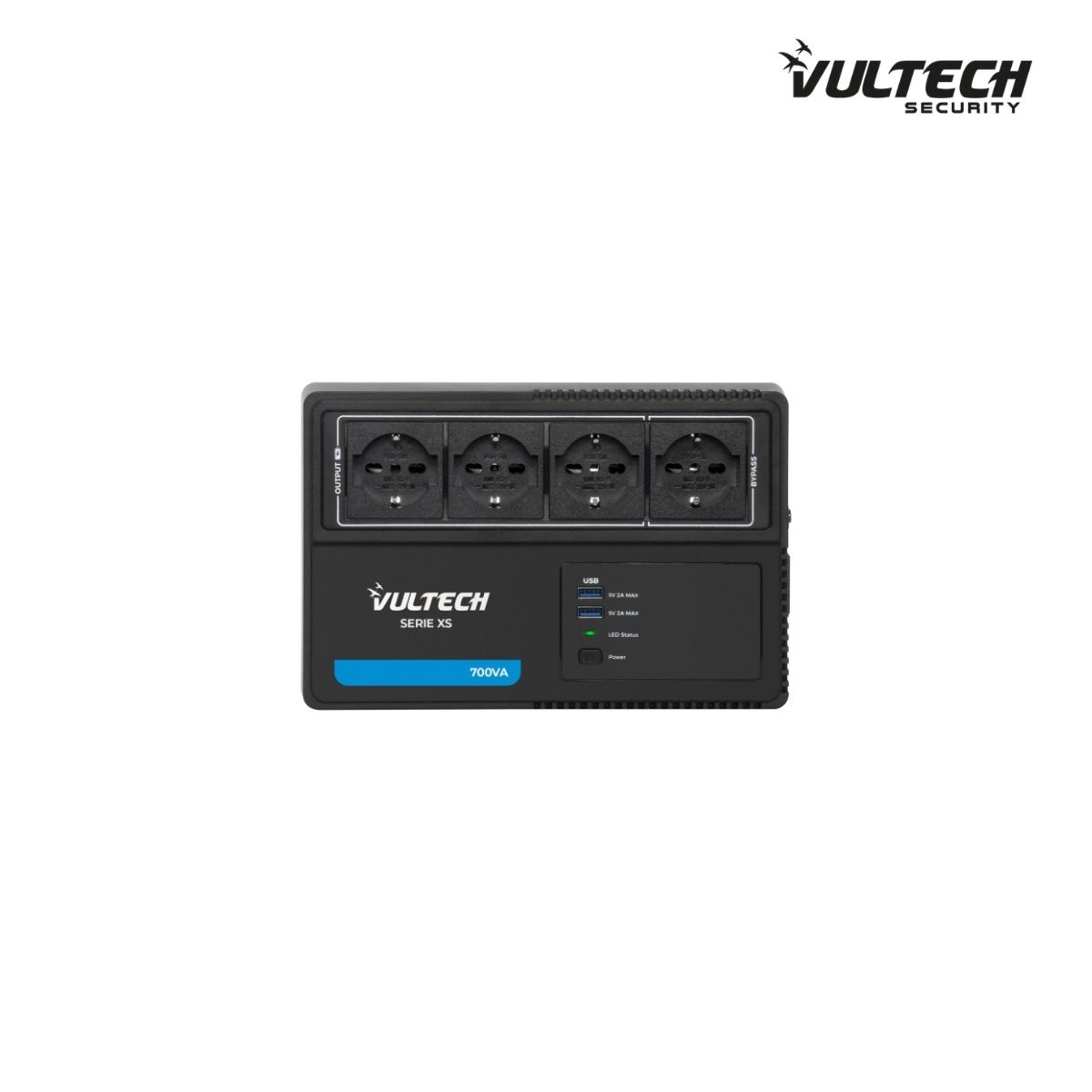 UPS 700VA Gruppo Di Continuità Vultech UPS700VA-XS Line Interactive Con Onda Pseudosinuosidale 2 USB con software