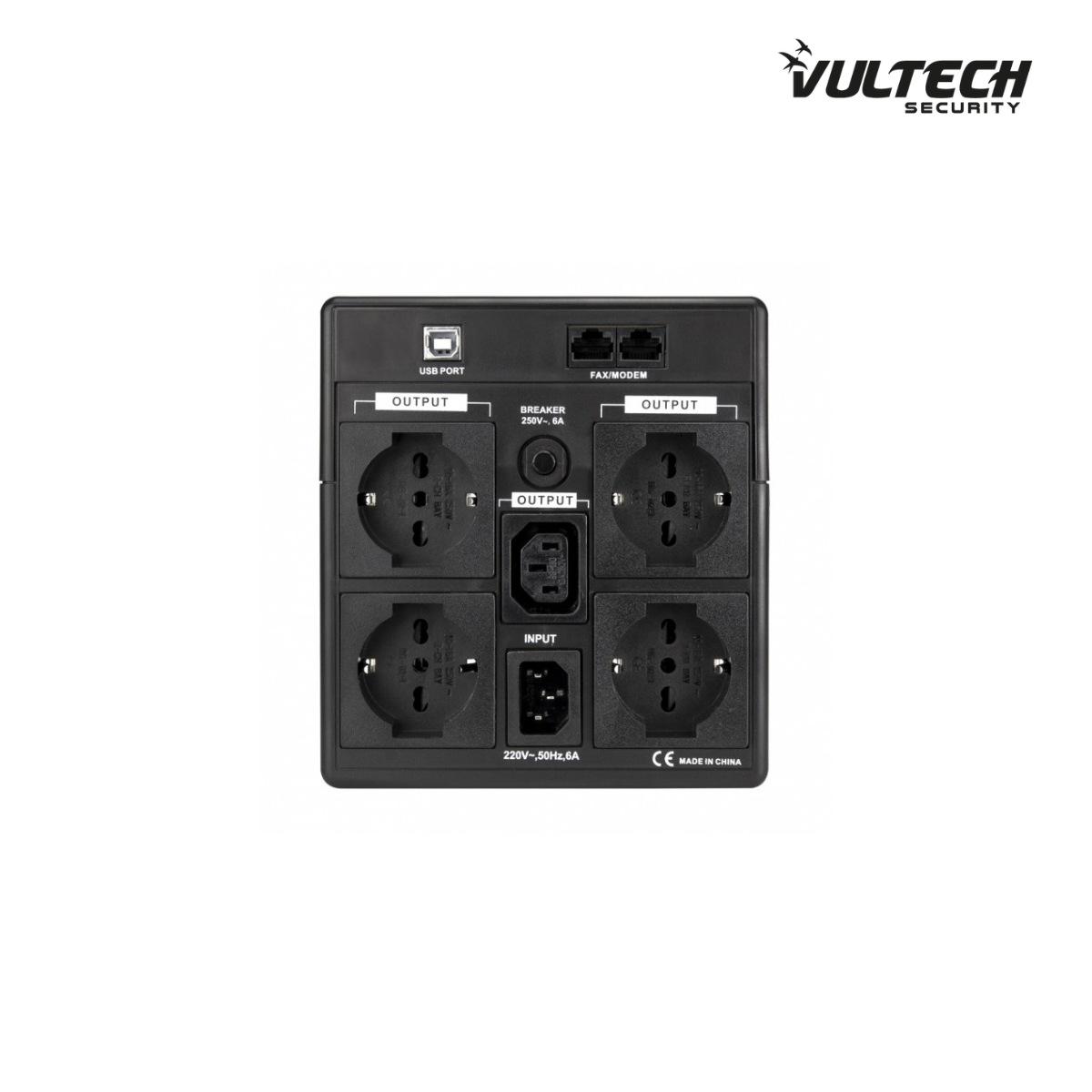 UPS 2000VA Gruppo Di Continuità Vultech UPS2000VA-PRO Line Interactive Con LCD