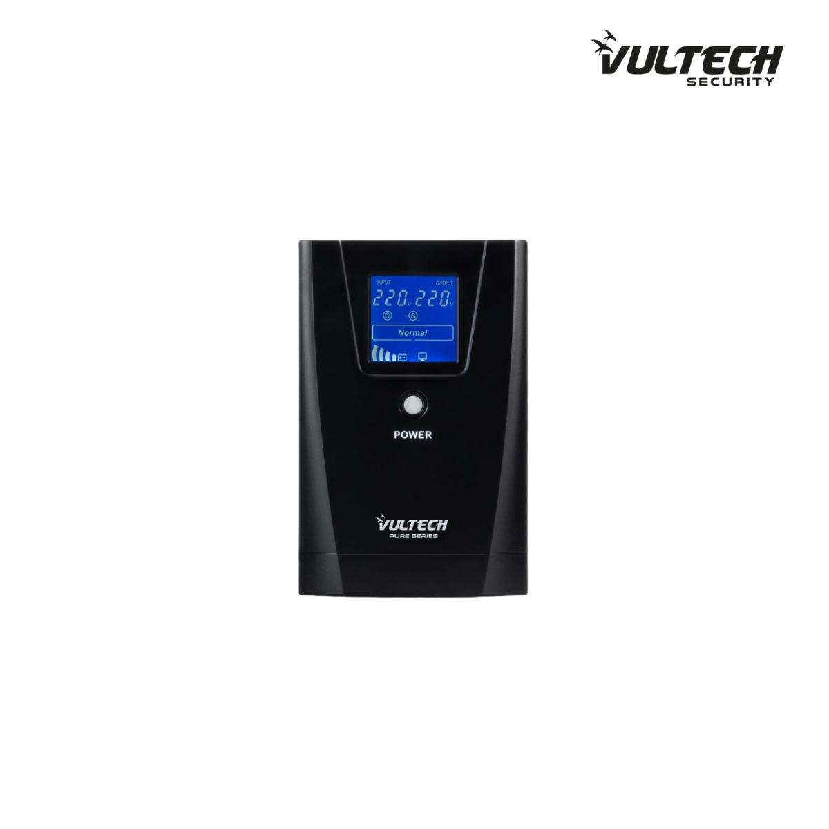 UPS 1000VA Gruppo Di Continuità Vultech UPS1000VA-PURE Line Interactive Con Onda Sinusoidale Pura e LCD