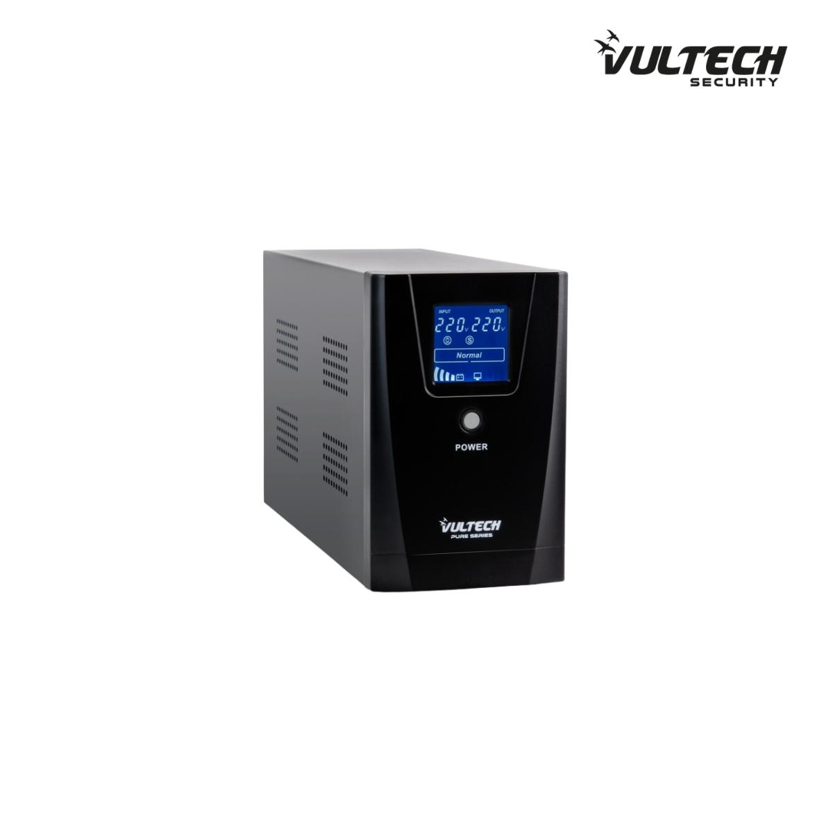 UPS 1500VA Gruppo Di Continuità Vultech UPS1500VA-PURE Line Interactive Con Onda Sinusoidale Pura e LCD