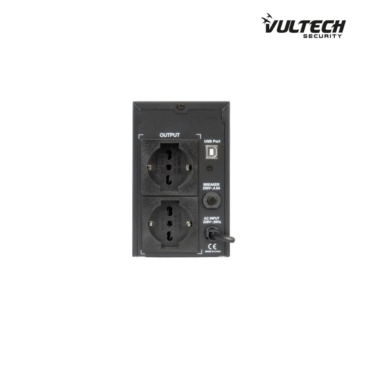 UPS 650VA Gruppo Di Continuità Vultech UPS650VA-LFP-NAS Line Interactive per Hard Disk di rete e Nas - batteria LFP