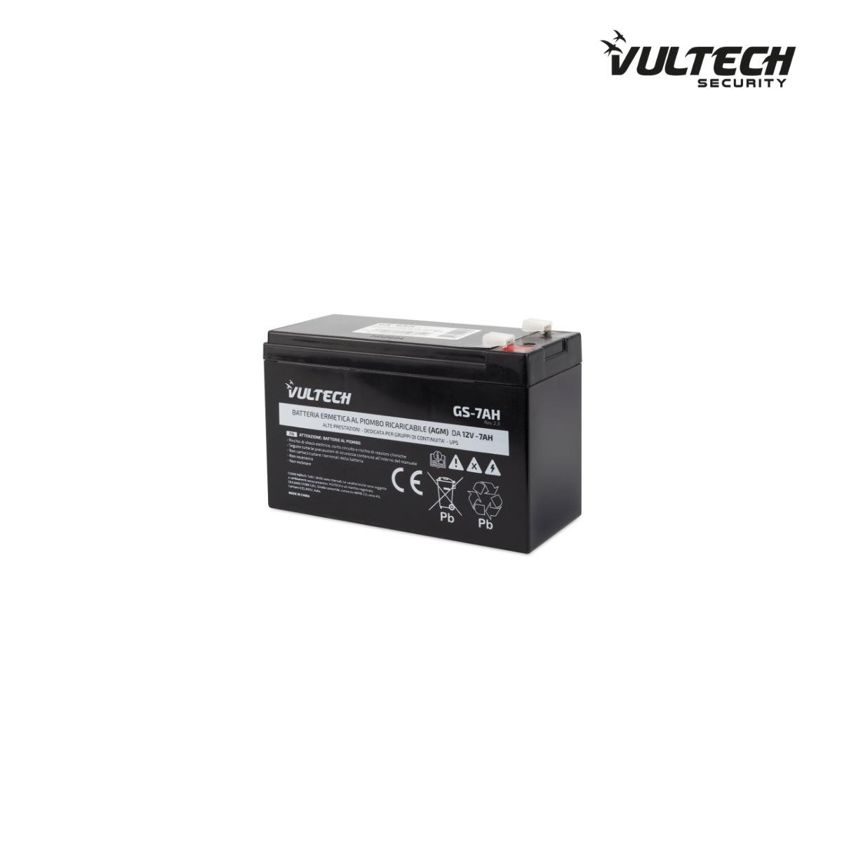 Batteria Ermetica al Piombo Per UPS Vultech GS-7AH 12V 7.5A
