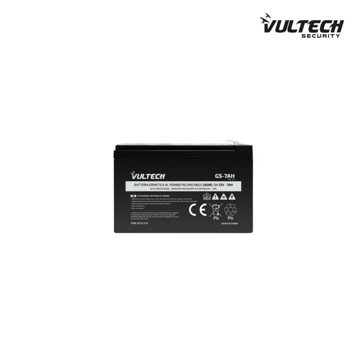 Batteria Ermetica al Piombo Per UPS Vultech GS-7AH 12V 7.5A