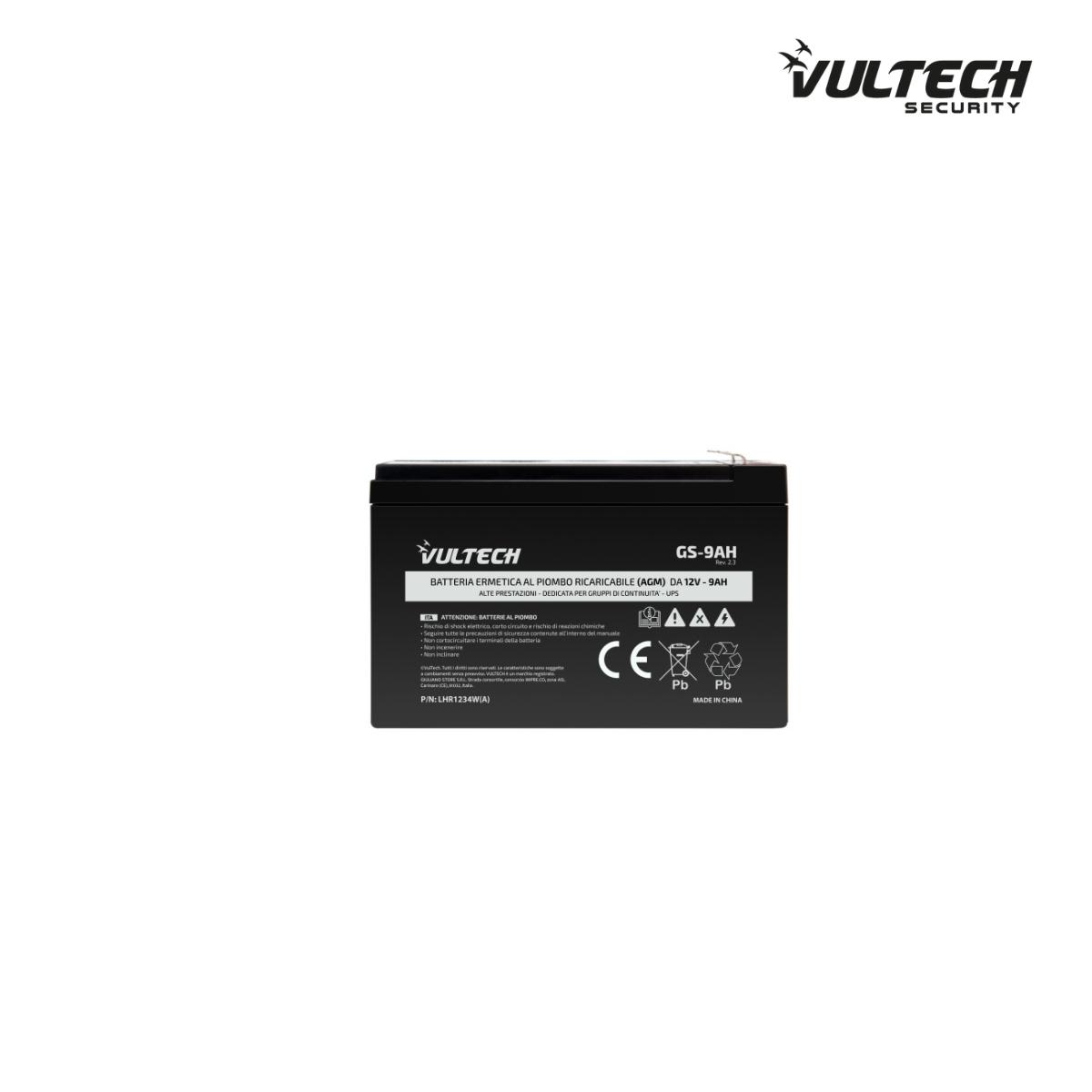 Batteria Ermetica al Piombo Per UPS Vultech GS-9AH 12V 9A