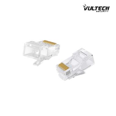 Connettori Trasparenti Passanti RJ45  Vultech 50 Pz. 8P8C SN21406 Cat6