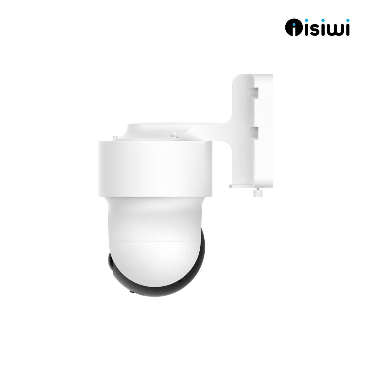 Telecamera a batteria Isiwi 4G REDIe+ 2K PT per esterno IR LED e  SHOWCOLOR  Audio Bidirezionale Sd Card IP65 Stand Alone batteria interna da 9,600 mAh e SIM CARD E-SIM INTEGRATA I