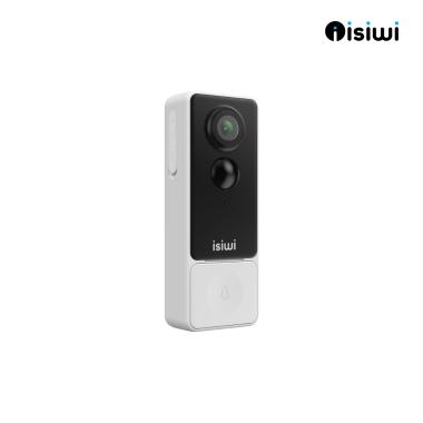 Campanello a batteria ISIWI Wireless DLIN+  2K - 5200 mAh - PIR - SD CARD - Audio bidirezionale