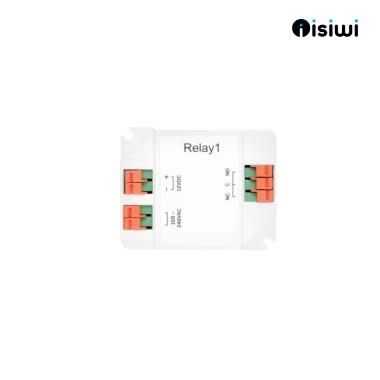 Relè di  controllo Radio ISIWI RELAY NO/NC frequenza 868 fino a 500 metri -ISW-RLY1T -  Alimentazione 220V o 12V- Pulse time 500ms