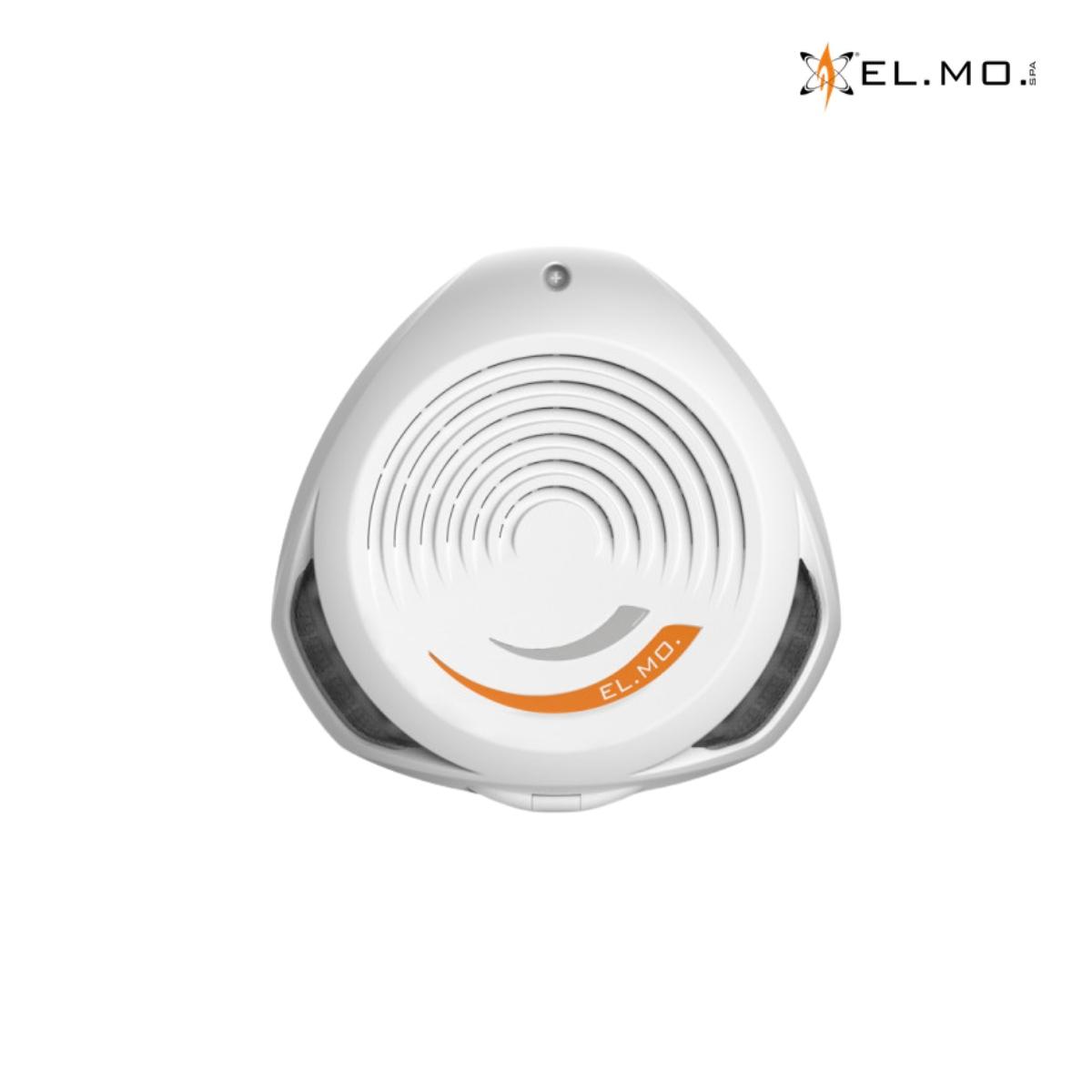 Sirena piezoelettrica da esterno a 1 tromba con lampeggiatore a LED arancione, LED stato impianto RGB personalizzabili