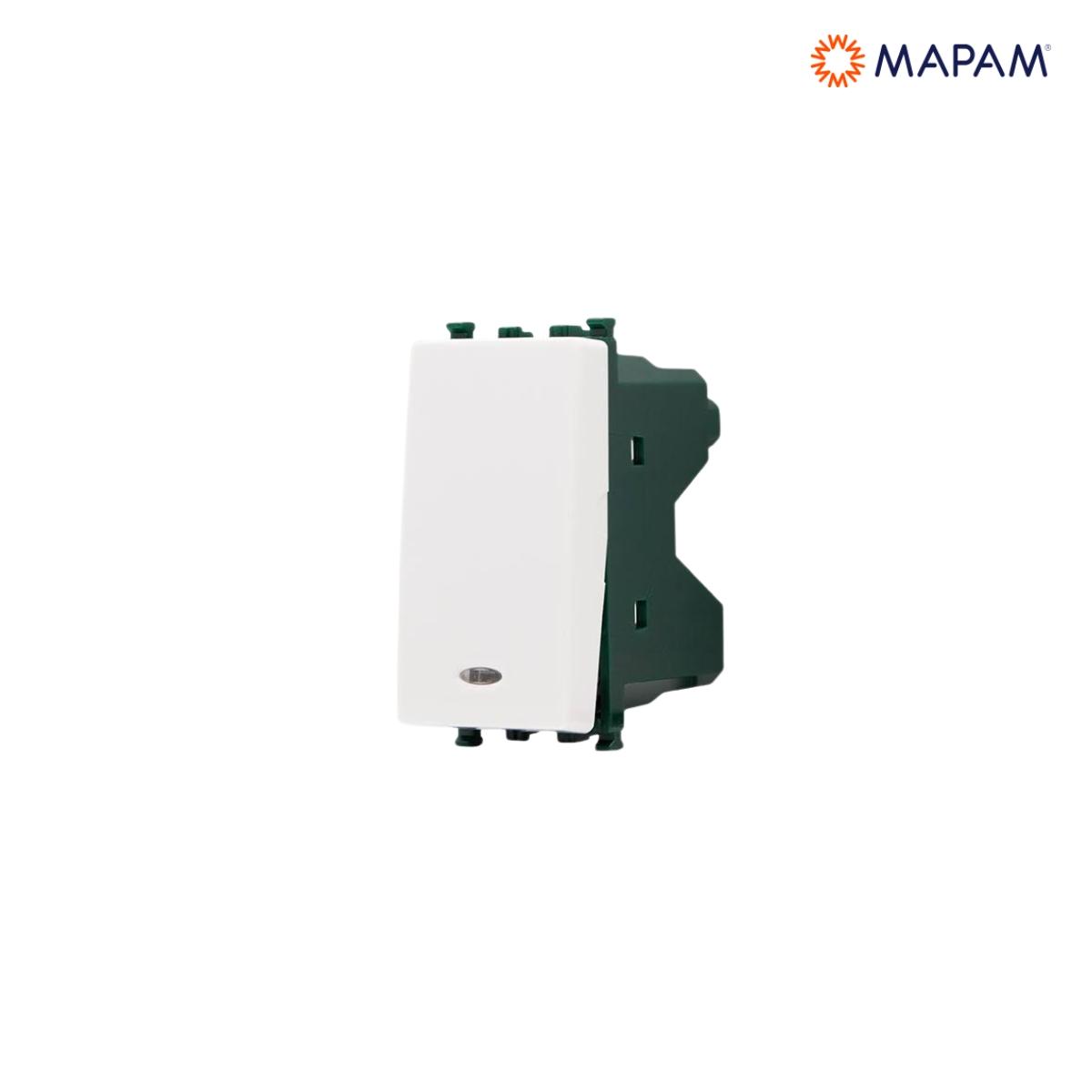Invertitore spia (16a-250v) gem bianco